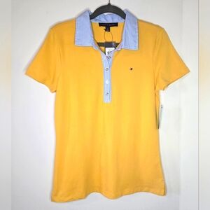 Tommy Hilfiger Yellow Heritage Polo Shirt for Women, Small NWT